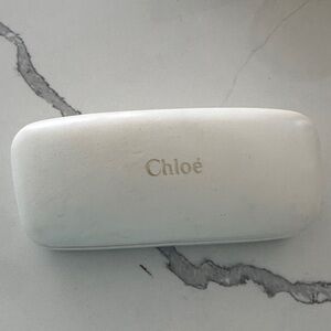 Chloe Sunglasses Case in Cream